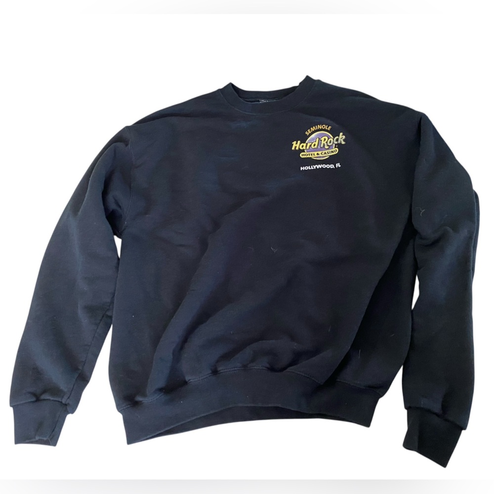 Vintage Hard Rock Black Crew Neck Sweater